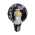 Żarówka dekoracyjna  LED E14 G40 3W neutralna 4000K - Filament - Kryształ - EKZA7698