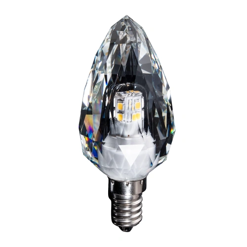 Żarówka dekoracyjna LED E14 C37 4W neutralna 4000K - Filament - Kryształ