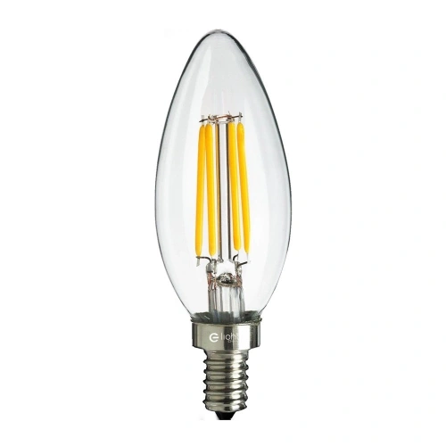 Żarówka dekoracyjna LED E14 C35 5W biała ciepła 2700K - Filament - EKZF9137