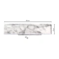 Lampa ścienna - PIERCE biały 12W LED - ML6474 - wymiary