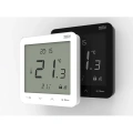 Regulator pokojowy z pomiarem wilgotności - bezprzewodowy 868MHz - R-8pz PLUS - czarny - Sinum - Wizualizacja