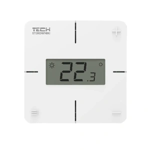 Regulator pokojowy do klimakonwektora - bezprzewodowy 868MHz - R-KL2 - biały - TECH Sterowniki