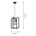 Lampa wisząca - RALPH czarny 1xE27 - MLP3710 - wymiary