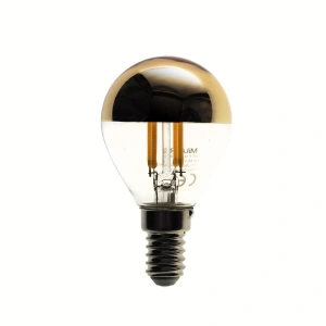 Żarówka dekoracyjna  LED E14 G45 4W biała ciepła 2700K - Filament - Top Gold -  ML1366