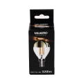 Żarówka dekoracyjna LED E14 G45 4W neutralna 2700K - Filament - Top Gold - ML1366 - opakowanie