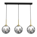 Lampa wisząca - REFLEX czarny/złoty - 3xE14 - MLP8415