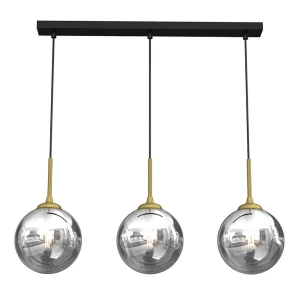 Lampa wisząca - REFLEX czarny/złoty - 3xE14 - MLP8415