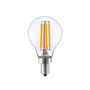 Żarówka dekoracyjna  LED E14 G45 4W biała ciepła 2700K - Filament - EKZF022