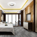 Plafon LED CCT - TOKYO GOLD 48W 500mm - ML8125 - realizacja