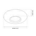 Plafon LED CCT - TOKYO GOLD 48W 500mm  - ML8125 - wymiary