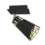 Lampa ścienna - RICK czarny - 1xE14 - ML5565