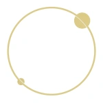 Lampa ścienna - SATURNO złoty - 46W LED - ML8861