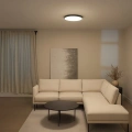 Plafon LED - SLIMI 18W 4000K IP40 Czarny - ML9088 - realizacja-