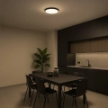 Plafon LED - SLIMI 18W 4000K IP40 Czarny - ML9088- realizacja