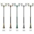 Lampa ogrodowa - parkowa stojąca regulowana 2x E27 - CORDOBA II OGMWN 2 TD - wzory patyn