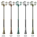 Lampa ogrodowa - parkowa stojąca regulowana 3x E27 - CORDOBA II OGMW 3 TD  - wzory patyn