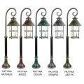Lampa ogrodowa stojąca 1x E27 86cm - TOLEDO K 5002/3/R  - wzory patyn