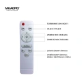 Plafon LED CCT - YAX 24W Biały z pilotem - ML4402 - instrukcja obsługi pilota
