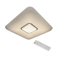 Plafon LED CCT - YAX 24W Biały świecący z pilotem - ML4402