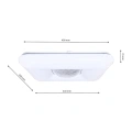 Plafon LED CCT - YAX 24W Biały - ML4402 - wymiary