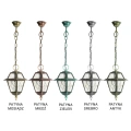 Lampa ogrodowa wisząca 1x E27 - WITRAŻ K 1018/1/N - wzory patyn