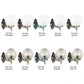 Lampa elewacyjna 1x E27 - KULE CLASSIC K 3012/1/K 200 - wzory patyn