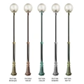 Lampa ogrodowa - parkowa stojąca regulowana 1x E27 - KULE CLASSIC OGMWN 1 300 - FUME - wzory patyn