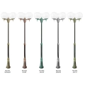 Lampa ogrodowa - parkowa stojąca regulowana 3x E27 - KULE CLASSIC OGMWN 3 300 - wzory patyn