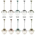 Lampa ogrodowa wisząca 1x E27 - KULE Z KOSZYKIEM 200 K 1018/1/KPO - wzory patyn
