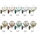 Lampa elewacyjna 1x E27 - KULE Z KOSZYKIEM 250 K 3012/1/KPO 250 U - wzory patyn