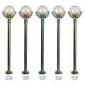 Lampa ogrodowa stojąca 1x E27 130cm - KULE Z KOSZYKIEM 250 K 5002/1/KPO 250 - FUME - wzory patyn