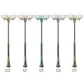 Lampa ogrodowa - parkowa stojąca 3x E27 - KULE Z KOSZYKIEM 250 OGMWN 3 KPO 250 - wzory patyn