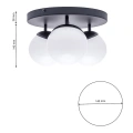 Lampa sufitowa - SFERA czarny - 3xE14 - MLP8858 - wymiary
