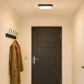 Plafon LED - NEMO BLACK 16W 4000K IP44 - PIR - EK7971 -realizacja