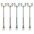 Lampa ogrodowa - parkowa stojąca regulowana 2x E27 - RETRO CLASSIC OGMWN 2 - wzory patyn