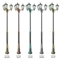 Lampa ogrodowa - parkowa stojąca regulowana 3x E27 - RETRO CLASSIC OGMWN 3 - wzory patyn