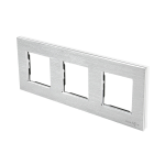 Aluminiowa ramka potrójna srebrna - TM617W - TOUCHME