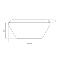 Plafon LED - NEMO CHROME 11W 4000K - ML1837 - wymiary