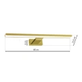 Lampa ścienna - SHINE - złoty - 13,8W LED 60cm - ML5734 - wymiary