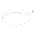 Plafon LED - MAYA CHROME 10W 4000K 260mm - ML1832 - wymiary
