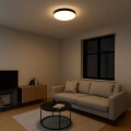 Plafon LED - MAYA BLACK 36W 4000K 500mm - ML1831 - realizacja-