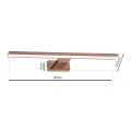 Lampa ścienna - SHINE - różowe złoto - 13,8W LED 60cm - ML7041 - wymiary