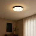Plafon LED - MAYA BLACK 13W 4000K IP44 330mm - PIR - ML7970- realizacja