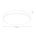 Plafon LED - MAYA BLACK 13W 4000K IP44 330mm - PIR - ML7970 - wymiary