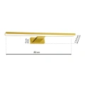 Lampa ścienna - SHINE - złoty - 15W LED 80cm - ML6338 - wymiary
