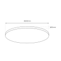 Plafon LED CCT - LAYLA GOLD 50W 500mm - ML8131 -wymiary
