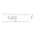 Lampa ścienna - SHINE - biały - 7W LED 30cm - ML3873 - wymiary