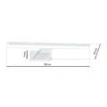Lampa ścienna - SHINE - biały z ramką - 7W LED 30cm - ML3874 - wymiary