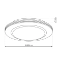 Plafon LED CCT - KELLY 48W 480mm - ML6408 - wymiary