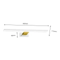 Lampa ścienna - SHINE - biały/złoty - 13,8W LED 60cm - ML7884 - wymiary